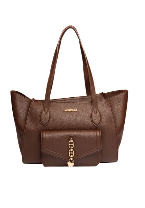 Brown shopping bag LOVE MOSCHINO | JC4388PP0LKU0-301